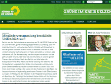 Tablet Screenshot of gruene-uelzen.de